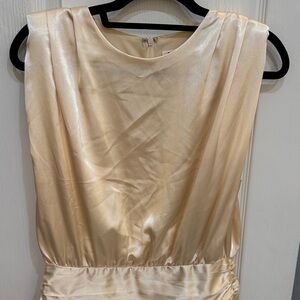 TCEC Gold Satin Dress sz Large
